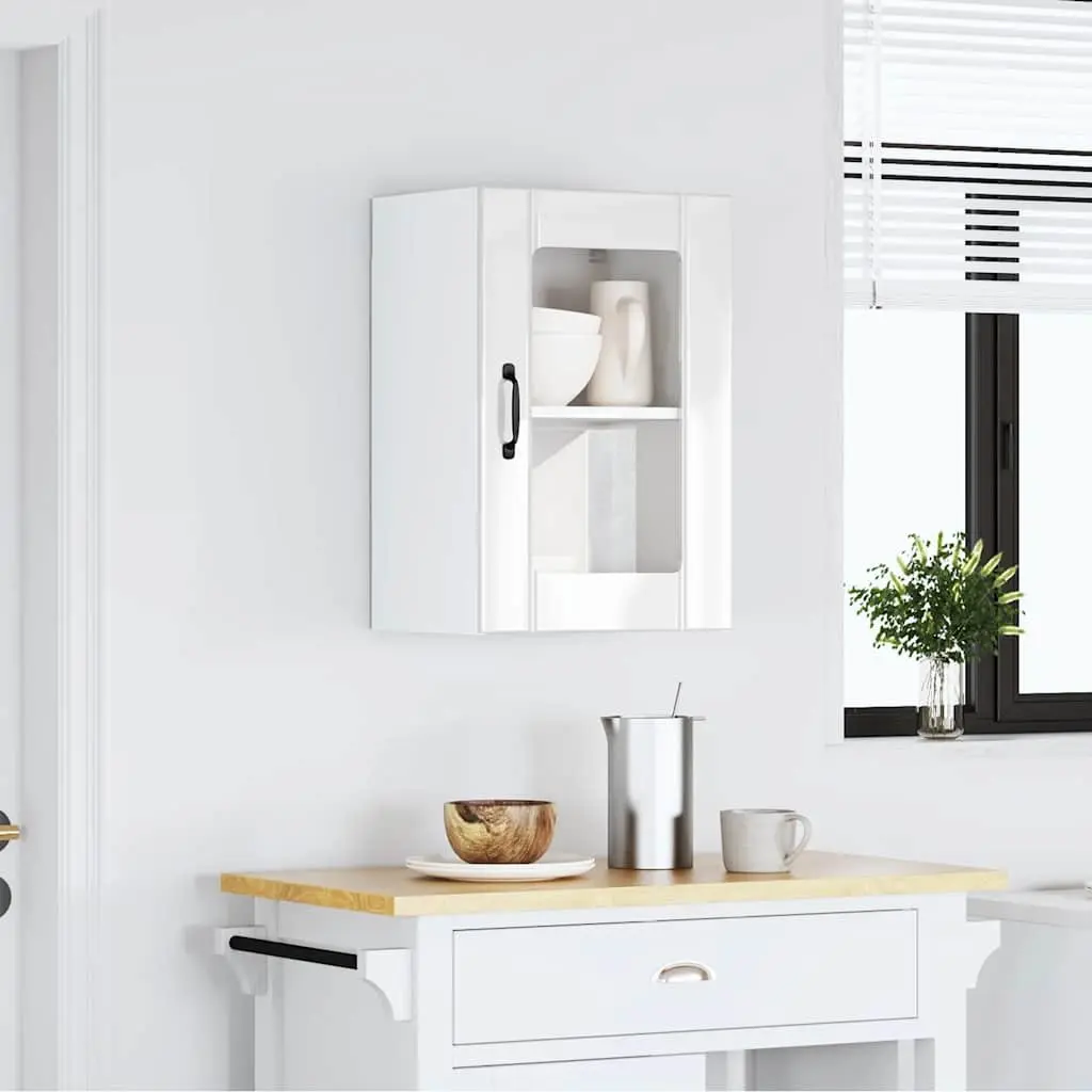 Wall-Mounted Kitchen Cabinet with High Gloss Finish