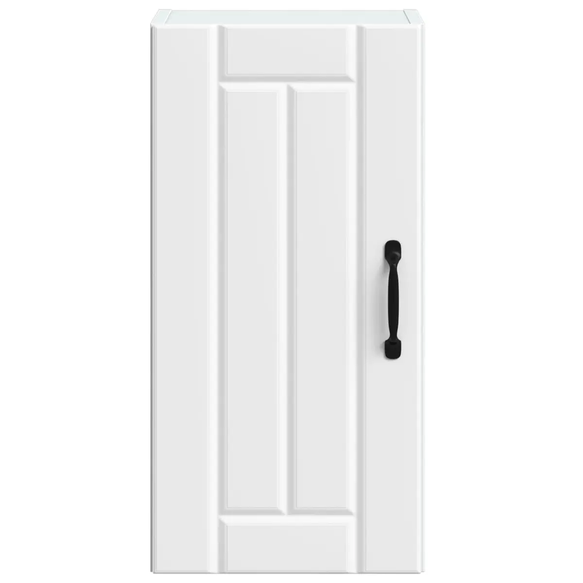 Kitchen Cabinet Wall-Mounted Storage Engineered Wood Glass Door White
