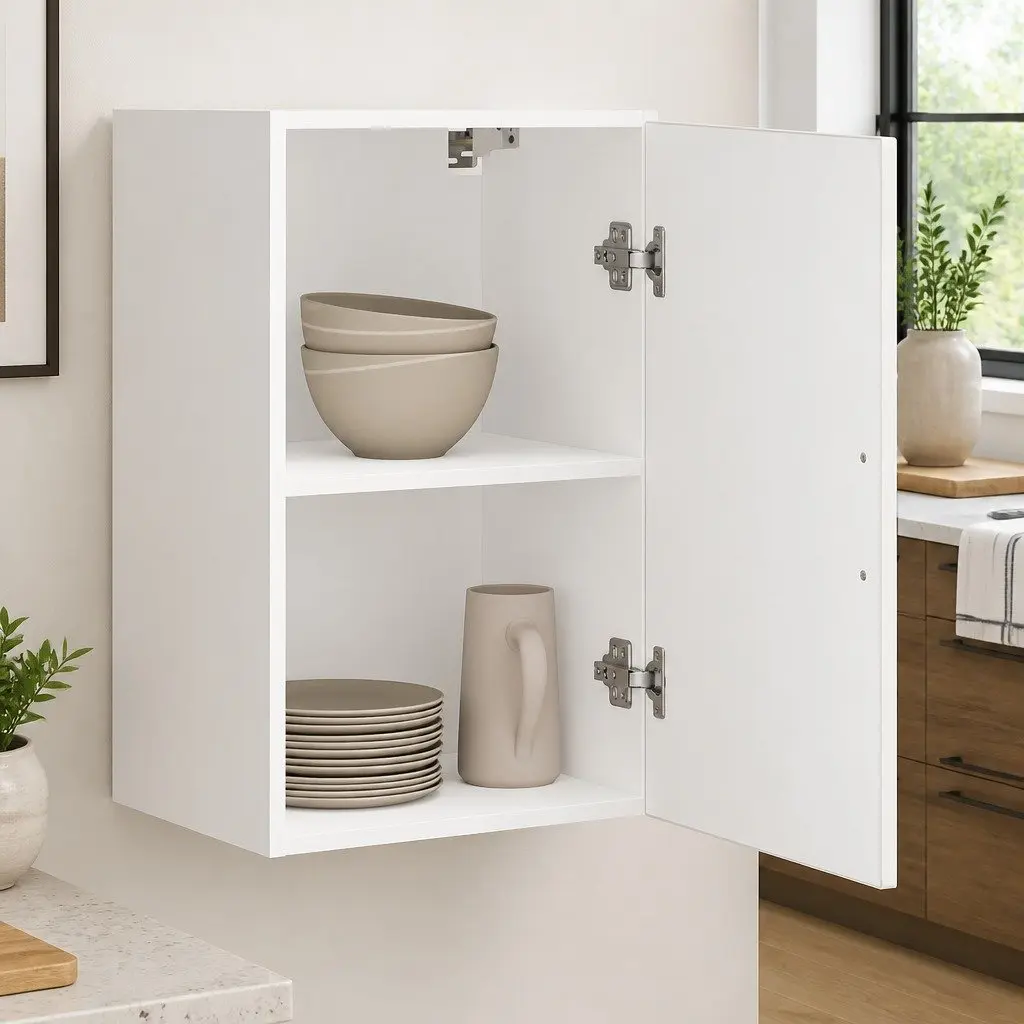 White Kitchen Wall Cabinet for Smart Storage