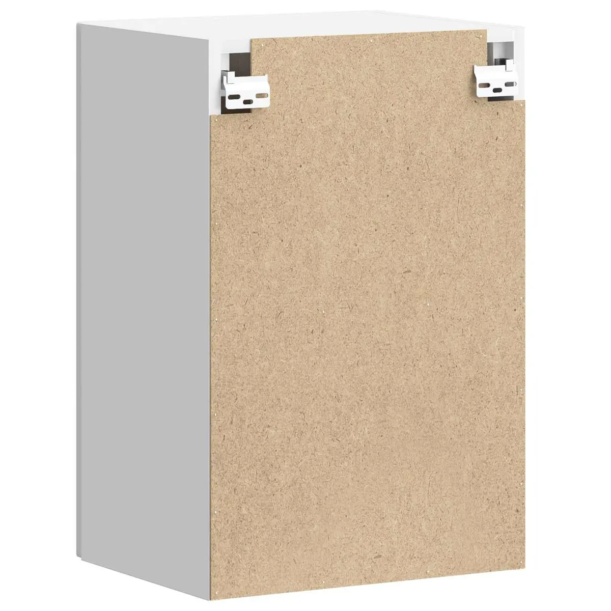 White Engineered Wood Wall Cabinets, 2 pcs