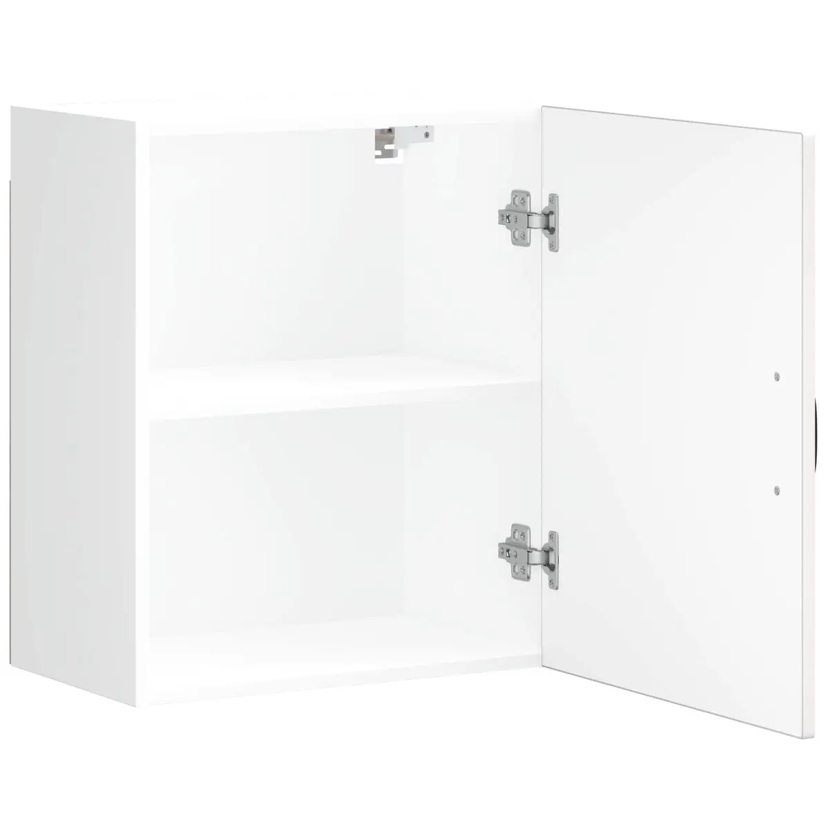 White Engineered Wood Wall Cabinets, 2 pcs