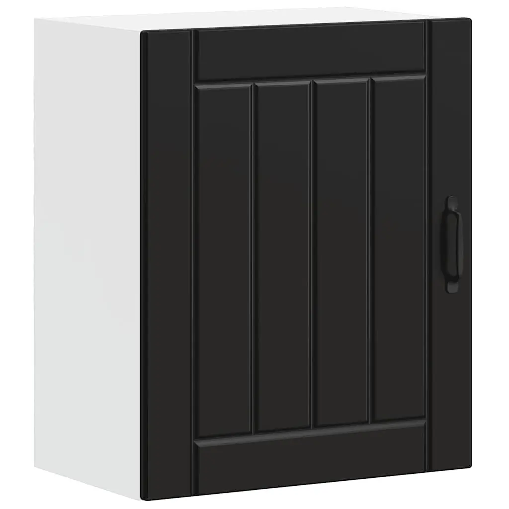 Black Engineered Wood Kitchen Organizer