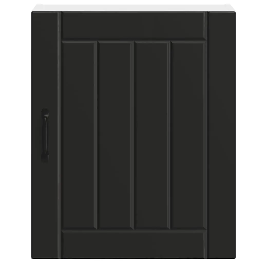 Black Engineered Wood Kitchen Organizer