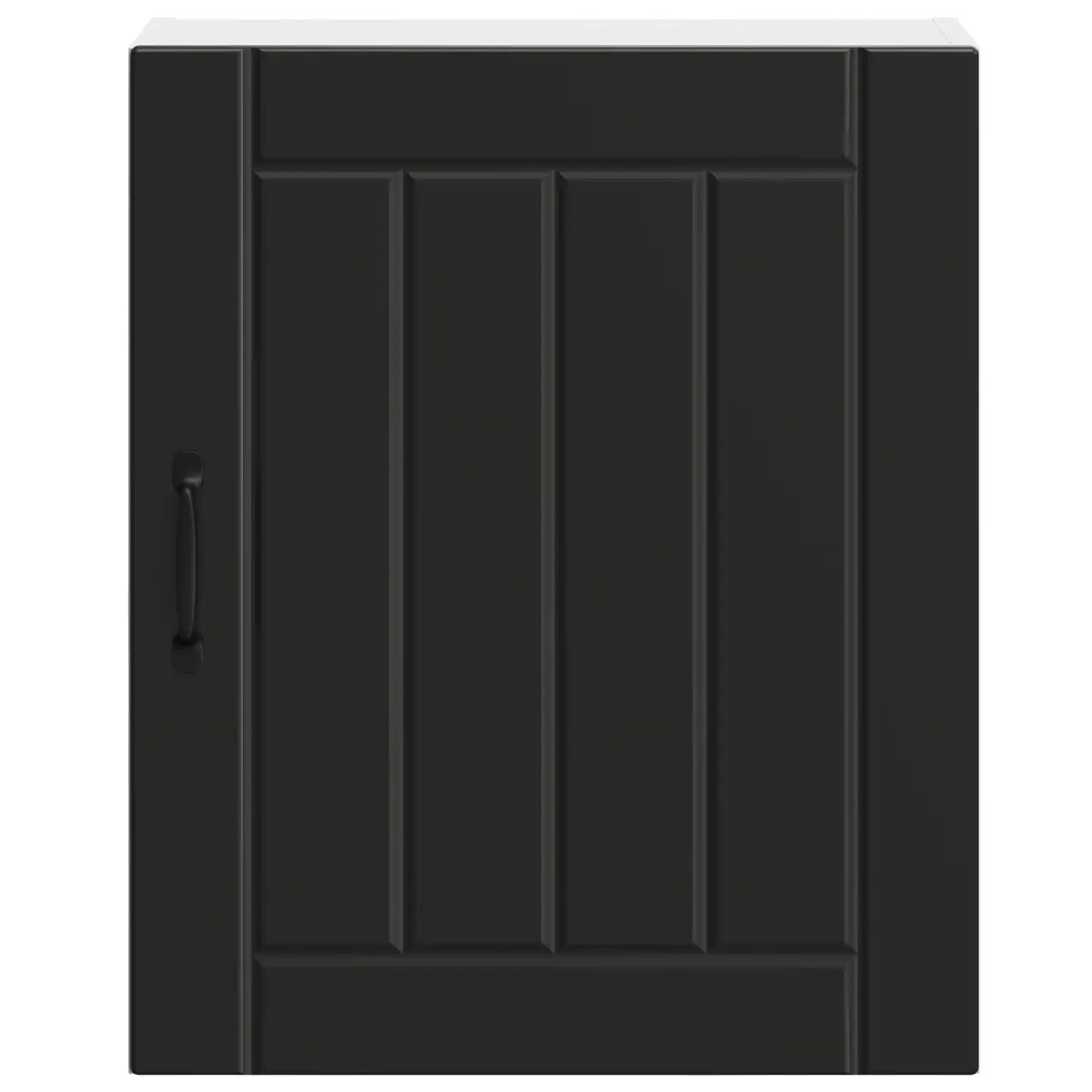 Black Engineered Wood Kitchen Organizer