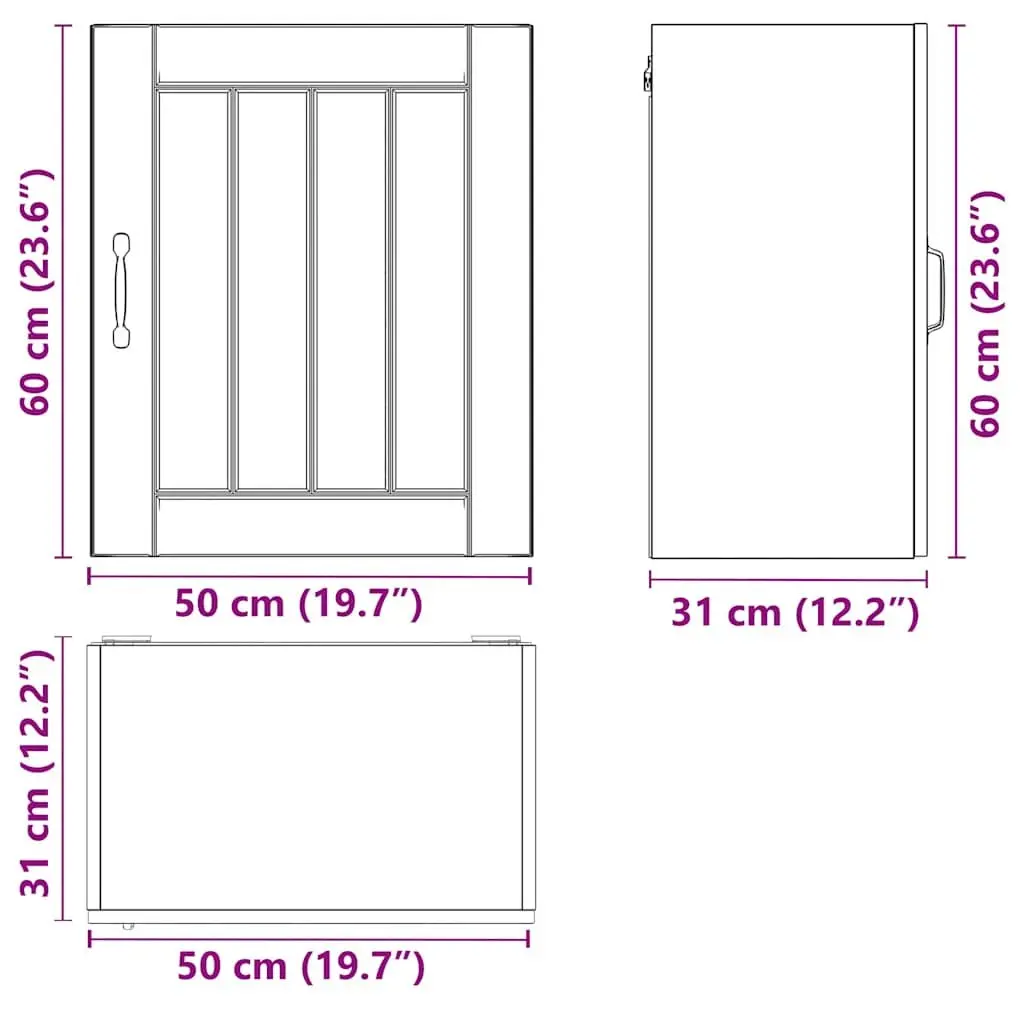 Kitchen Wall Cabinet Storage White High Gloss Engineered Wood Glass Door
