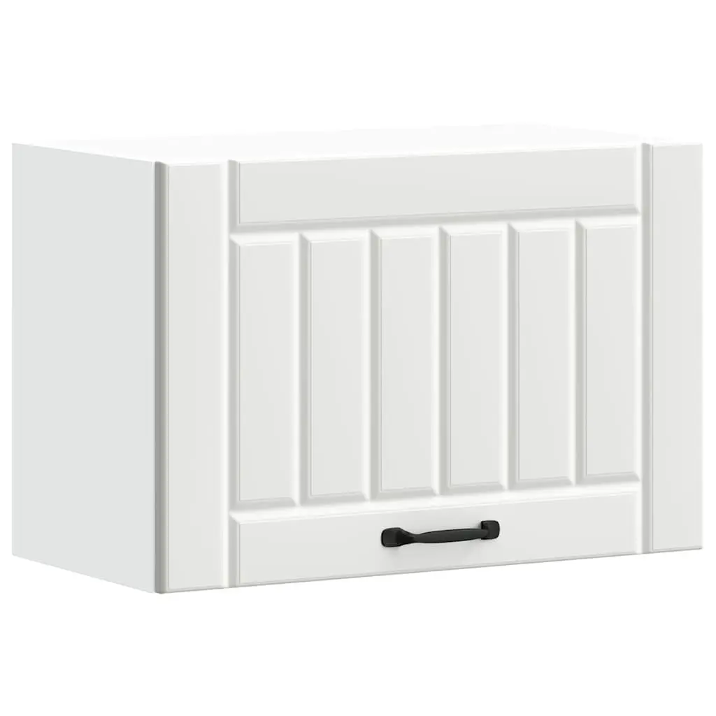 White Engineered Wood Wall Cabinet for Kitchens