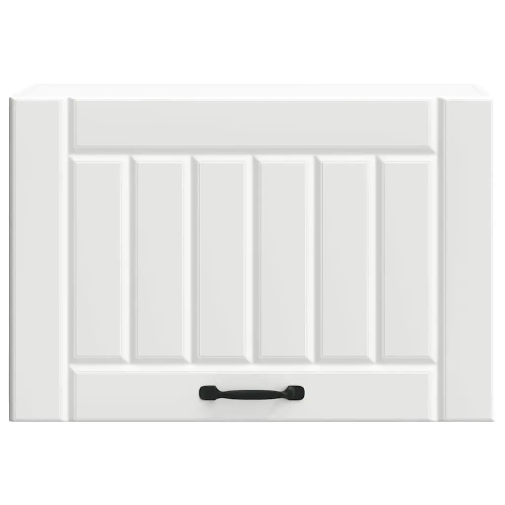 White Engineered Wood Wall Cabinet for Kitchens