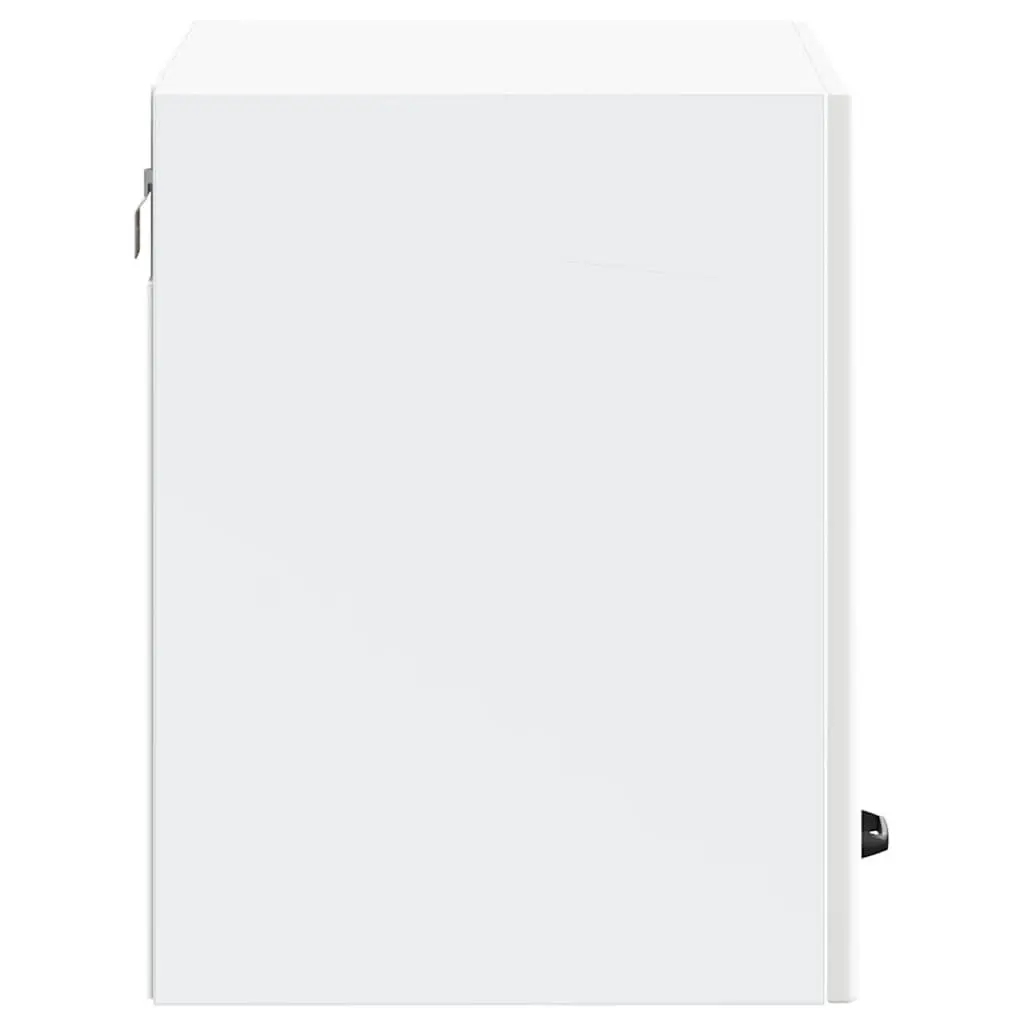 White Engineered Wood Wall Cabinet for Kitchens