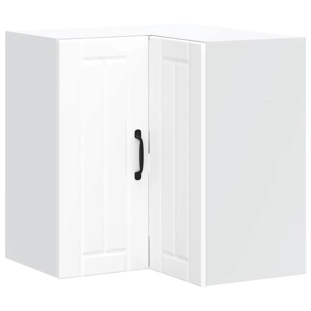 Kitchen Wall Corner Cabinet White Storage Cupboard Engineered Wood Organization