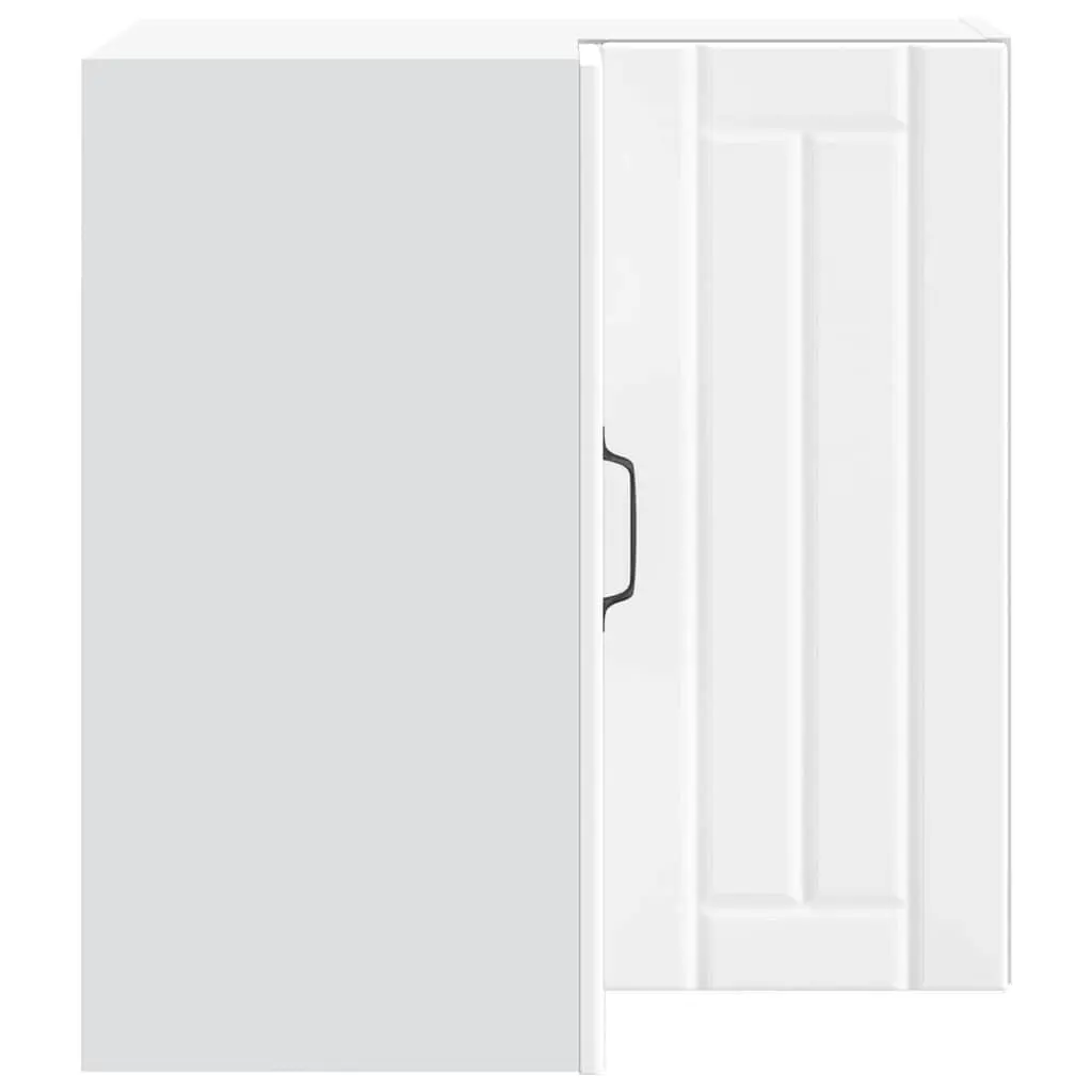 Kitchen Wall Corner Cabinet White Storage Cupboard Engineered Wood Organization