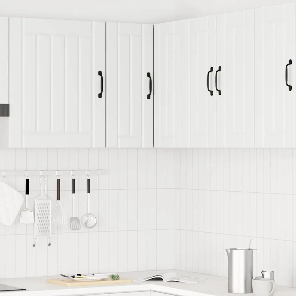 Kitchen Wall Corner Cabinet White Storage Cupboard Engineered Wood Organization