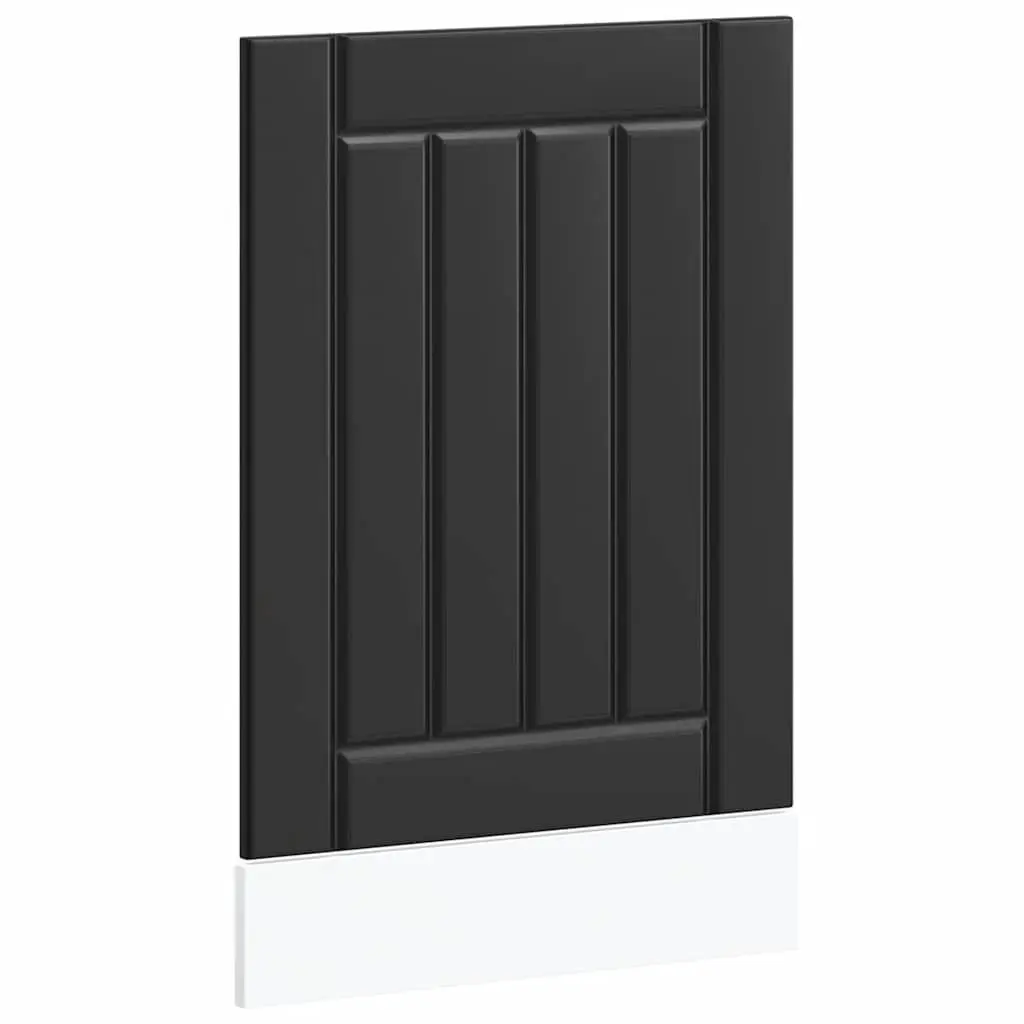 Dishwasher Parts Front Panel Cover Protection Black Engineered Wood
