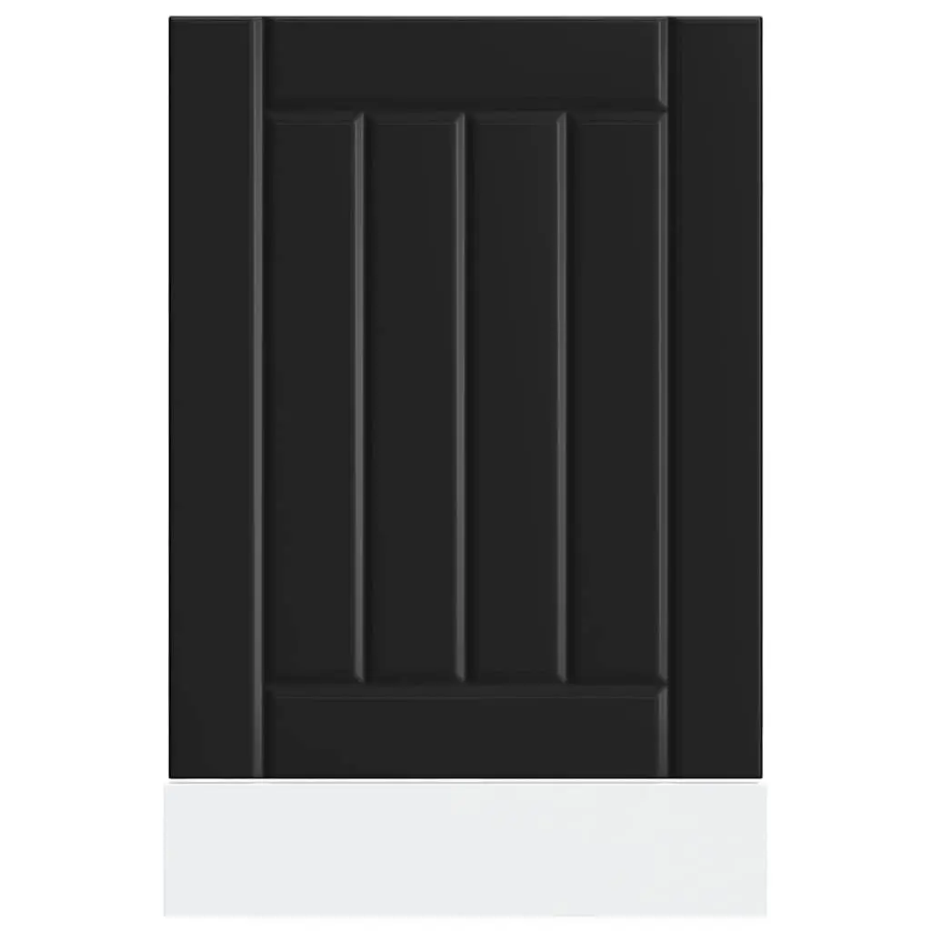 Dishwasher Parts Front Panel Cover Protection Black Engineered Wood