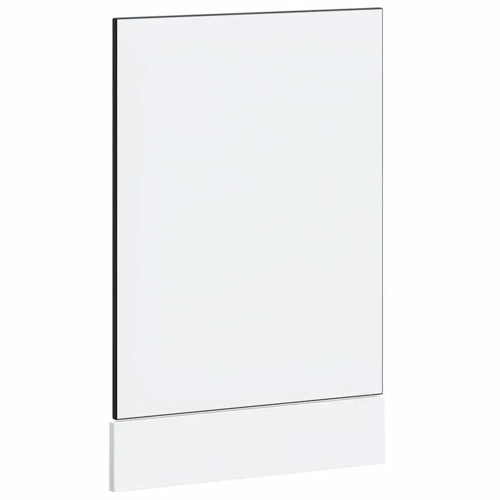 Dishwasher Parts Front Panel Cover Protection Black Engineered Wood
