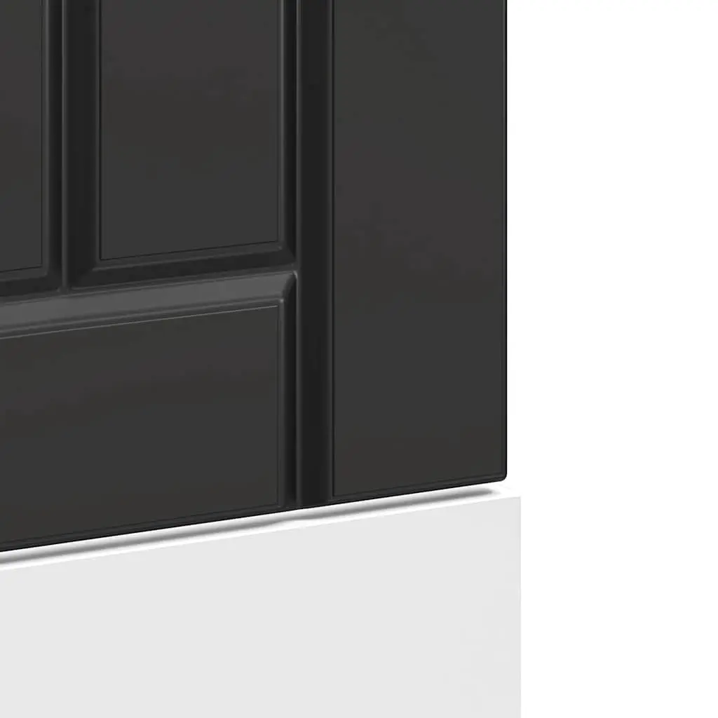 Dishwasher Parts Front Panel Cover Protection Black Engineered Wood