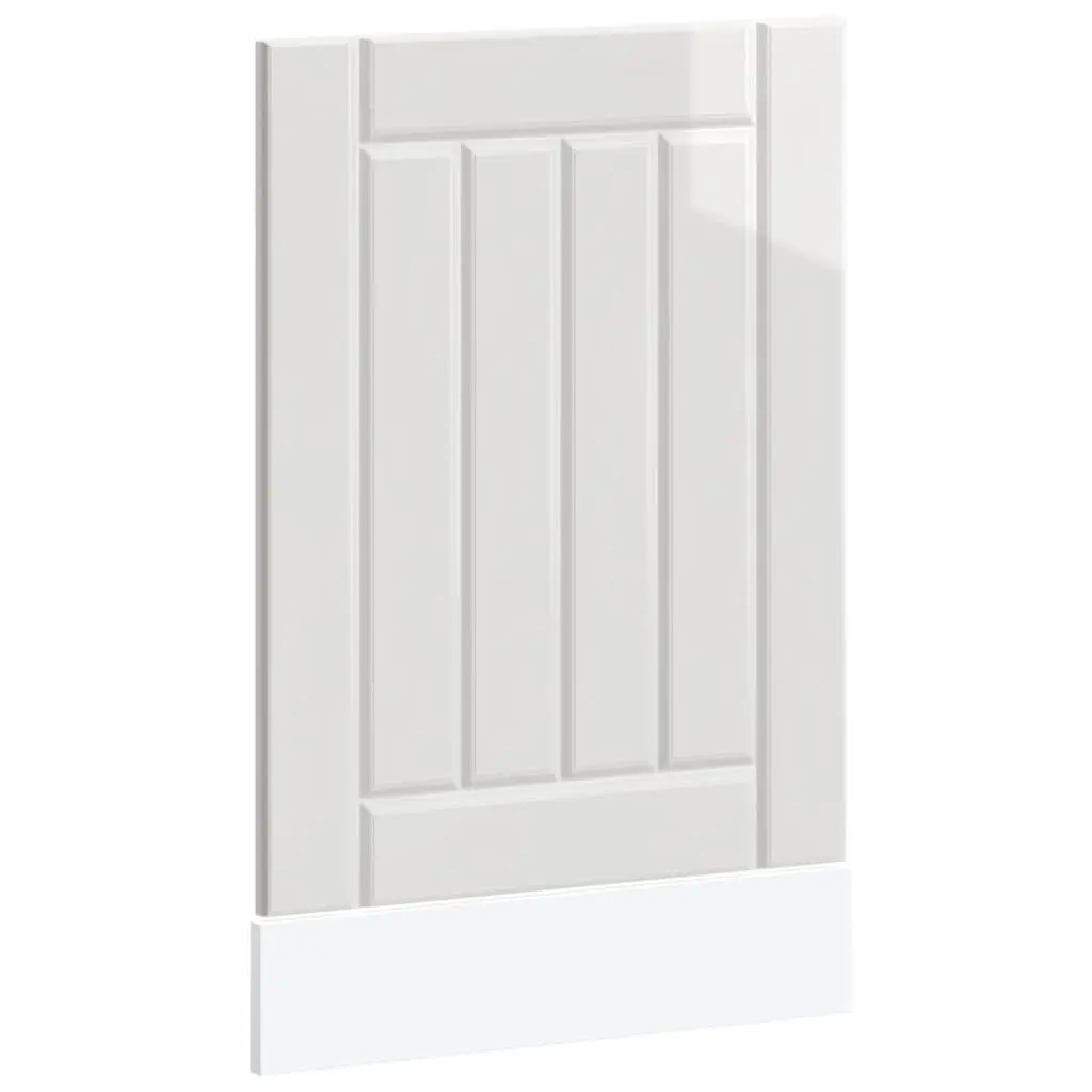 High Gloss White Engineered Wood Dishwasher Cover