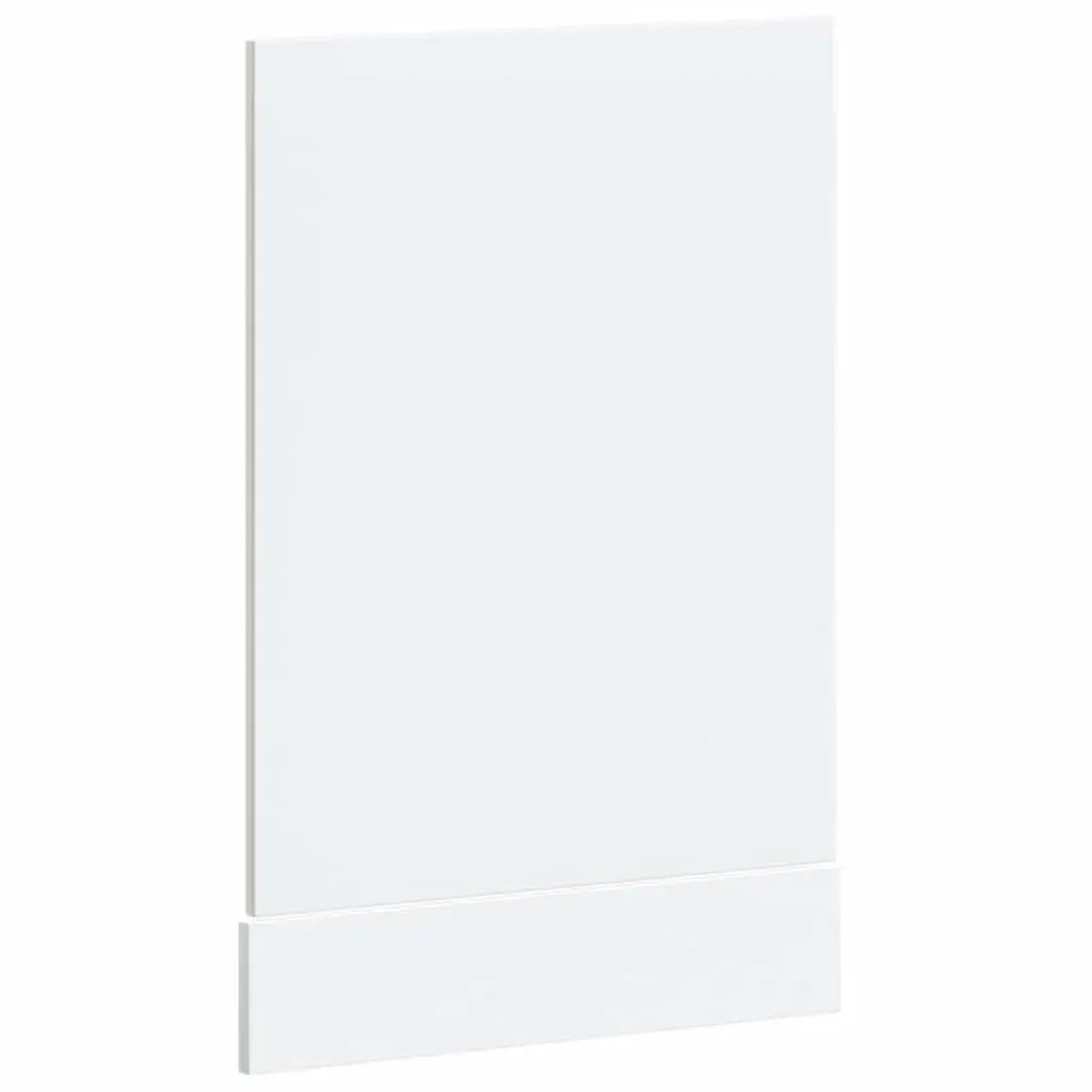 High Gloss White Engineered Wood Dishwasher Cover