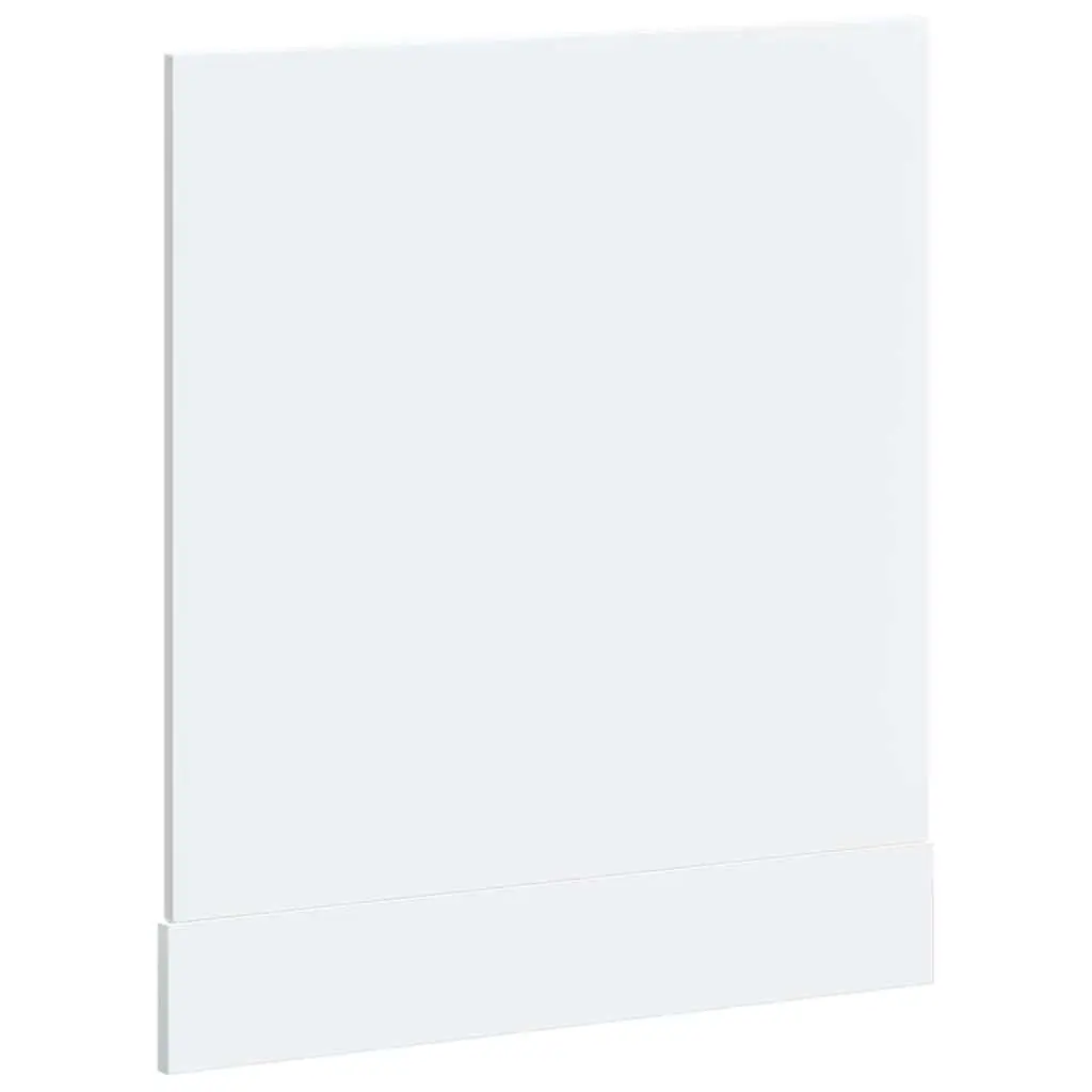 Engineered Wood Dishwasher Front Cover White Kitchen Panel