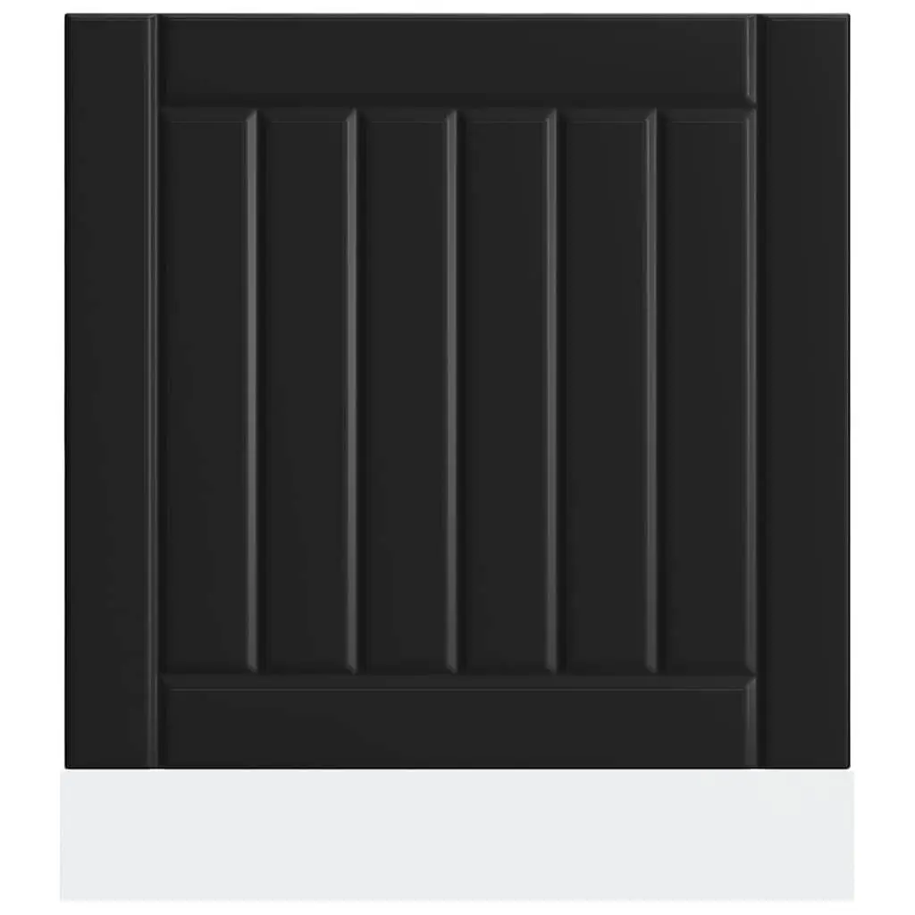 Dishwasher Panel Engineered Wood Kitchen Cabinet Front Cover Protector Black