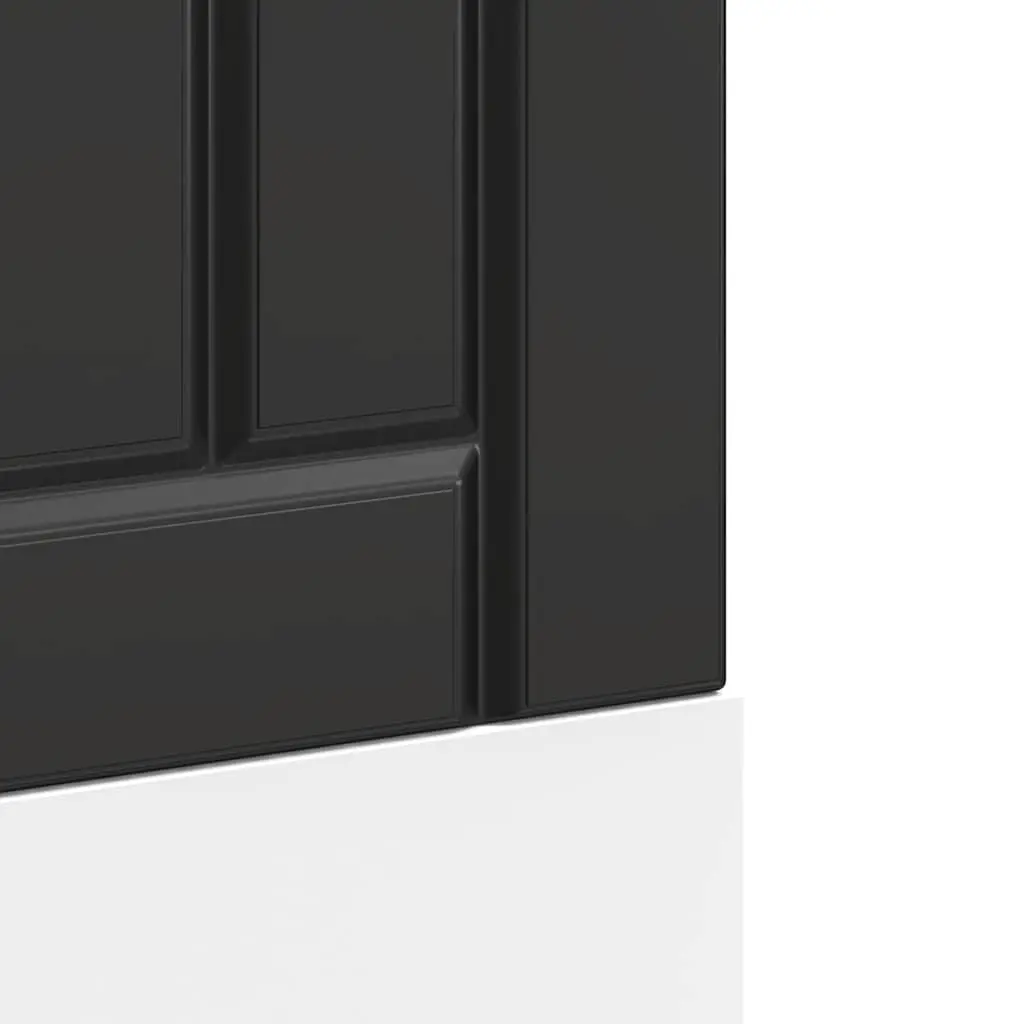 Dishwasher Panel Engineered Wood Kitchen Cabinet Front Cover Protector Black