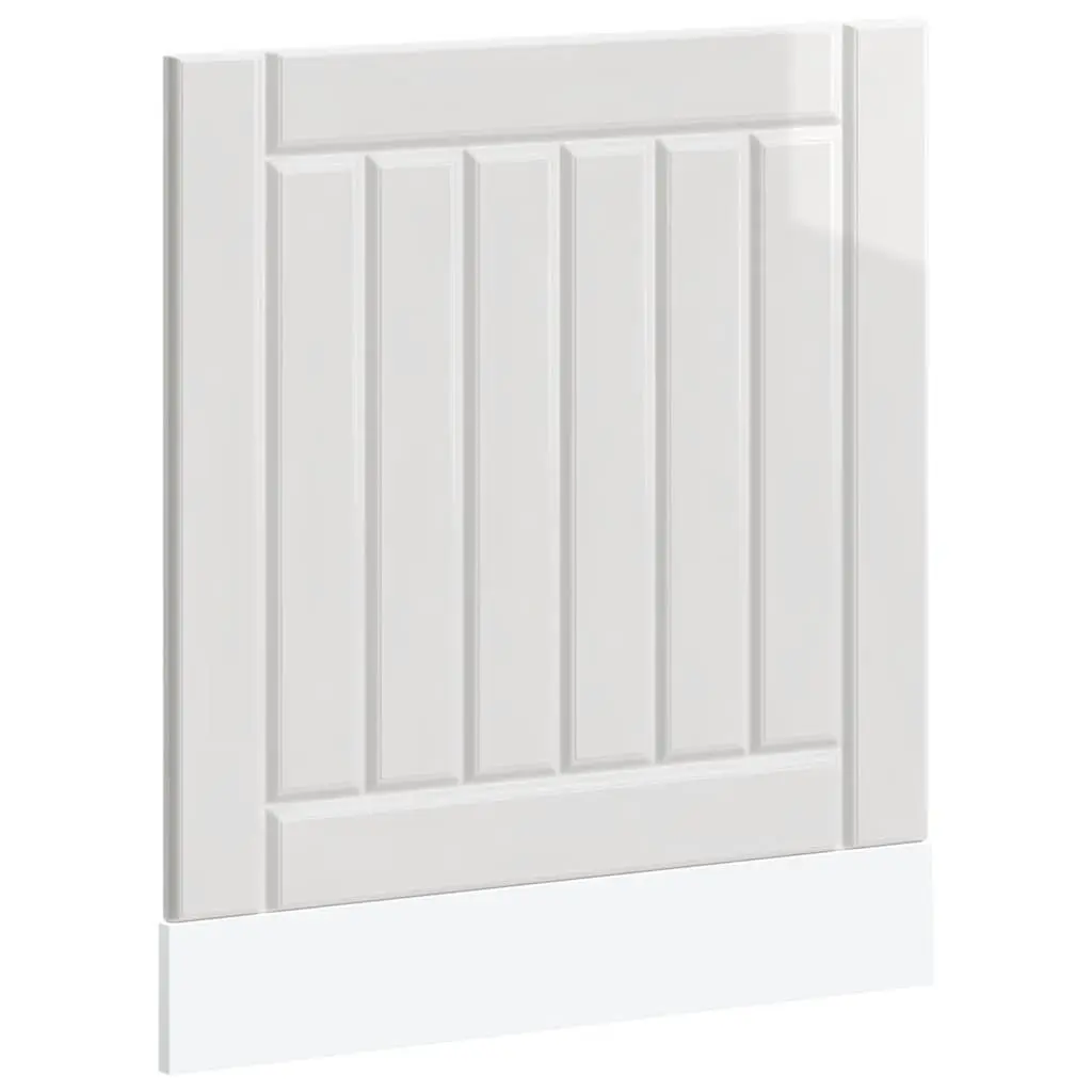 Dishwasher Panel White High Gloss Engineered Wood Kitchen Cabinet Front Cover