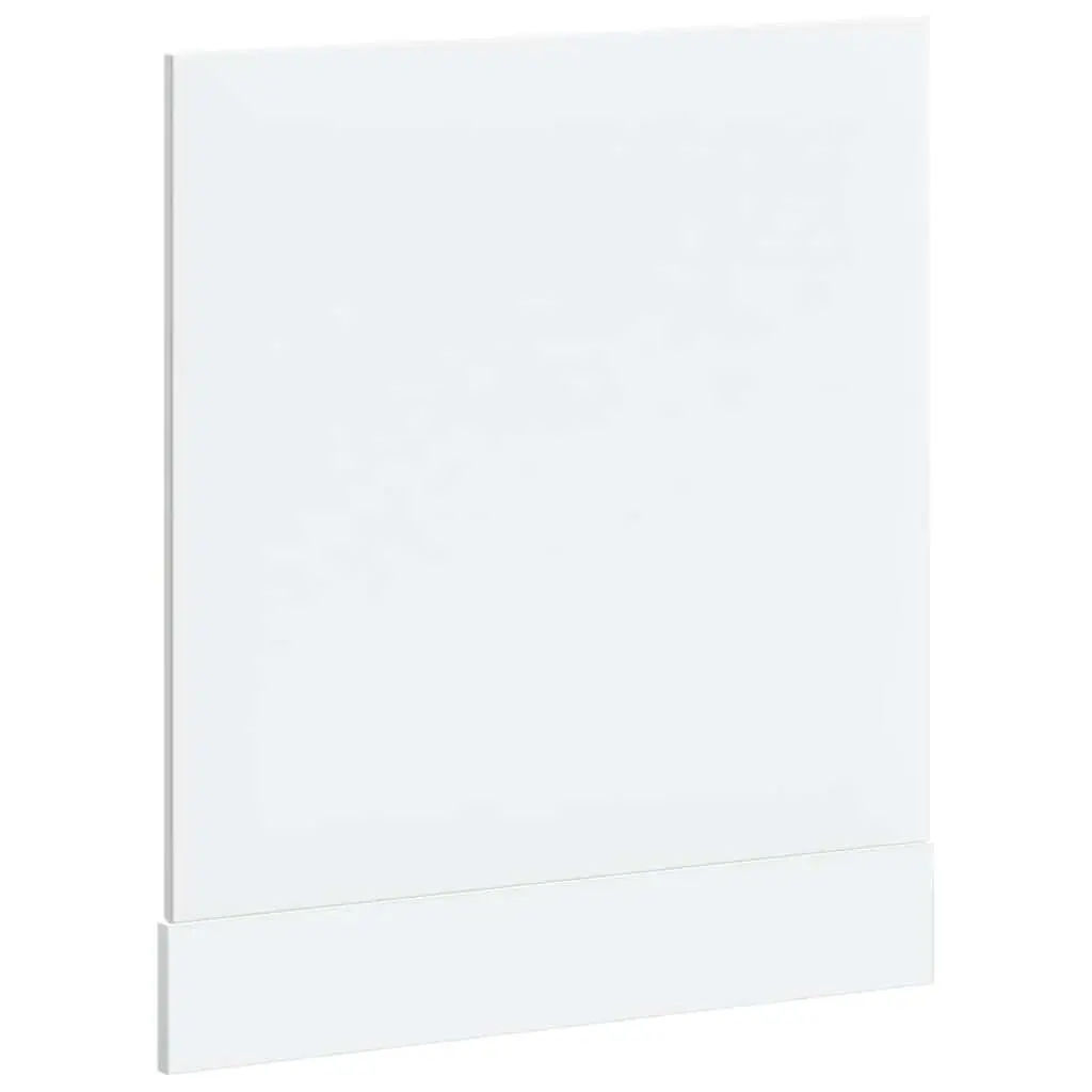 Dishwasher Panel White High Gloss Engineered Wood Kitchen Cabinet Front Cover