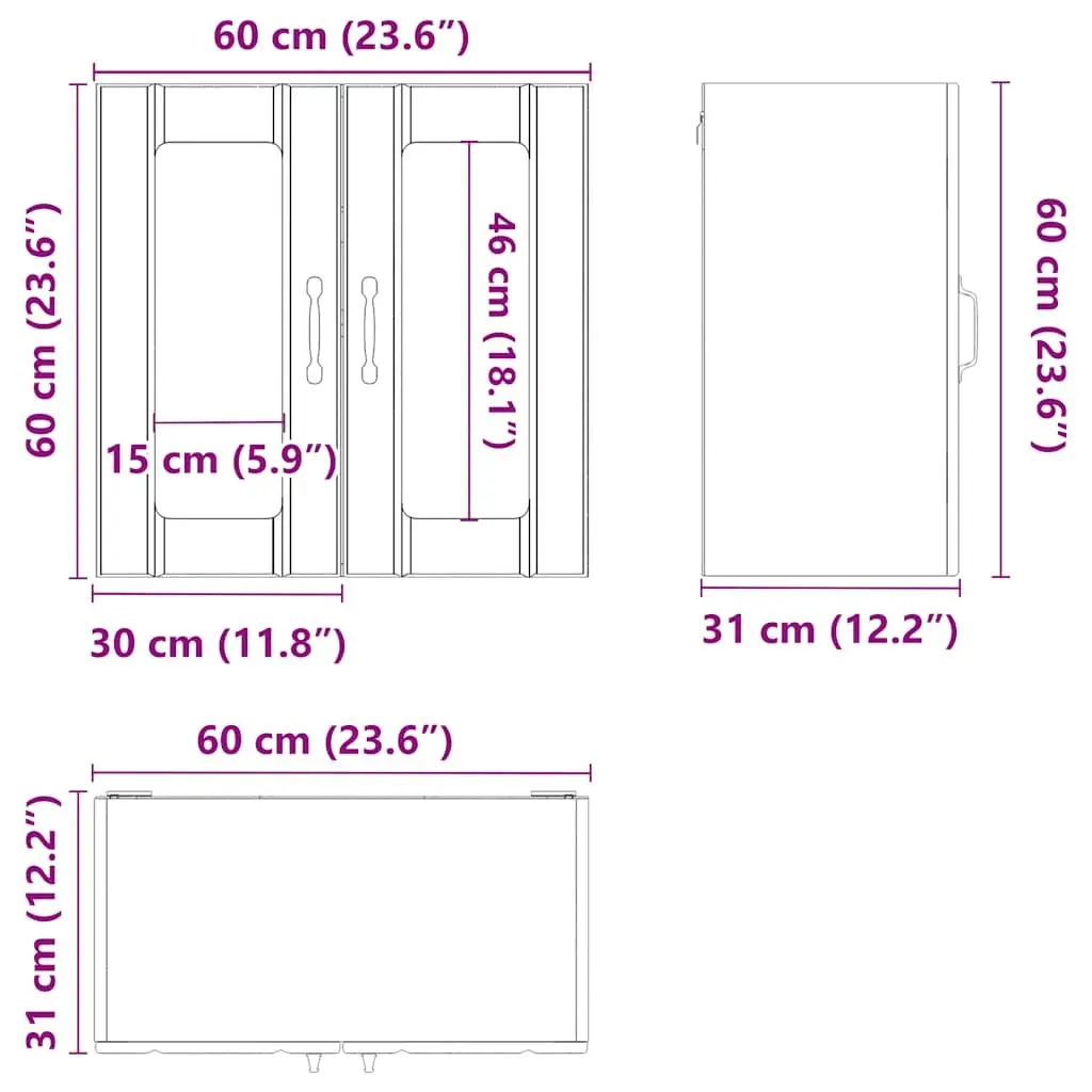 Kitchen Cabinet Wall-Mounted Storage Glass Door White Engineered Wood