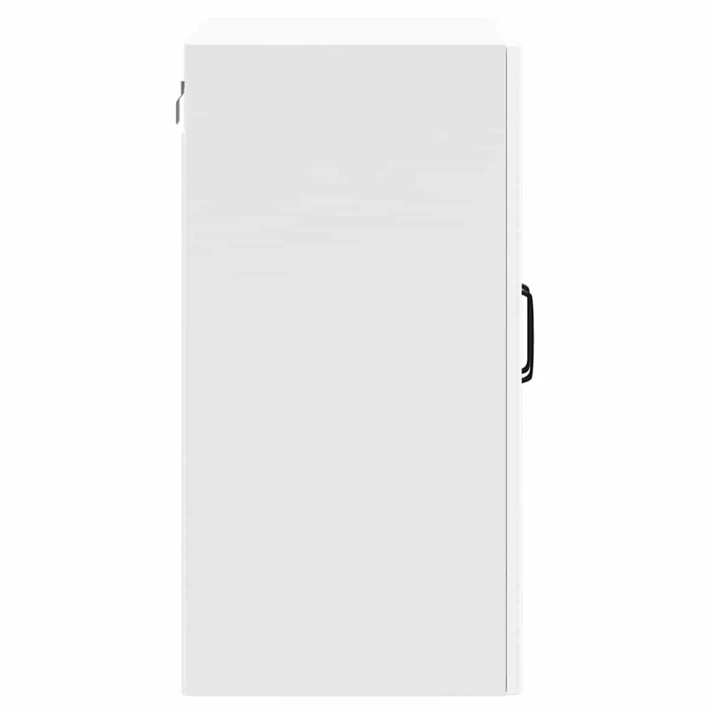 Kitchen Cabinet Wall-Mounted Storage Glass Door White Engineered Wood