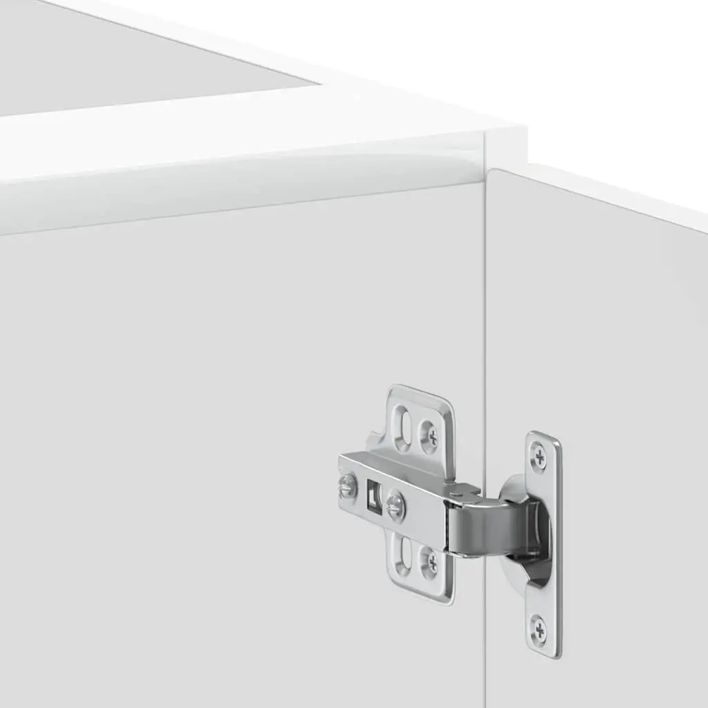 Kitchen Base Cabinet White Engineered Wood Storage Cupboard Doors Adjustable