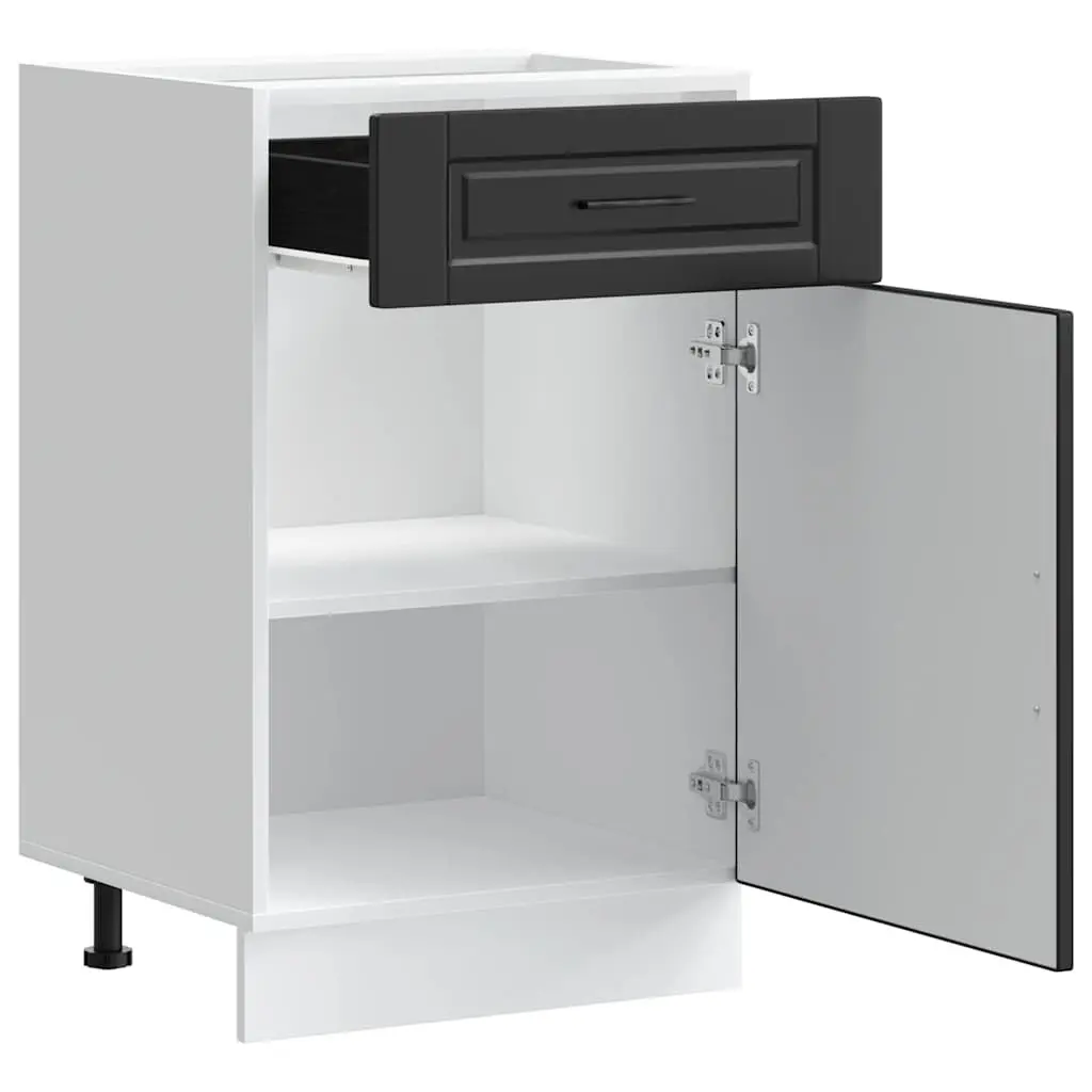 Black Kitchen Base Cabinet with Storage Space