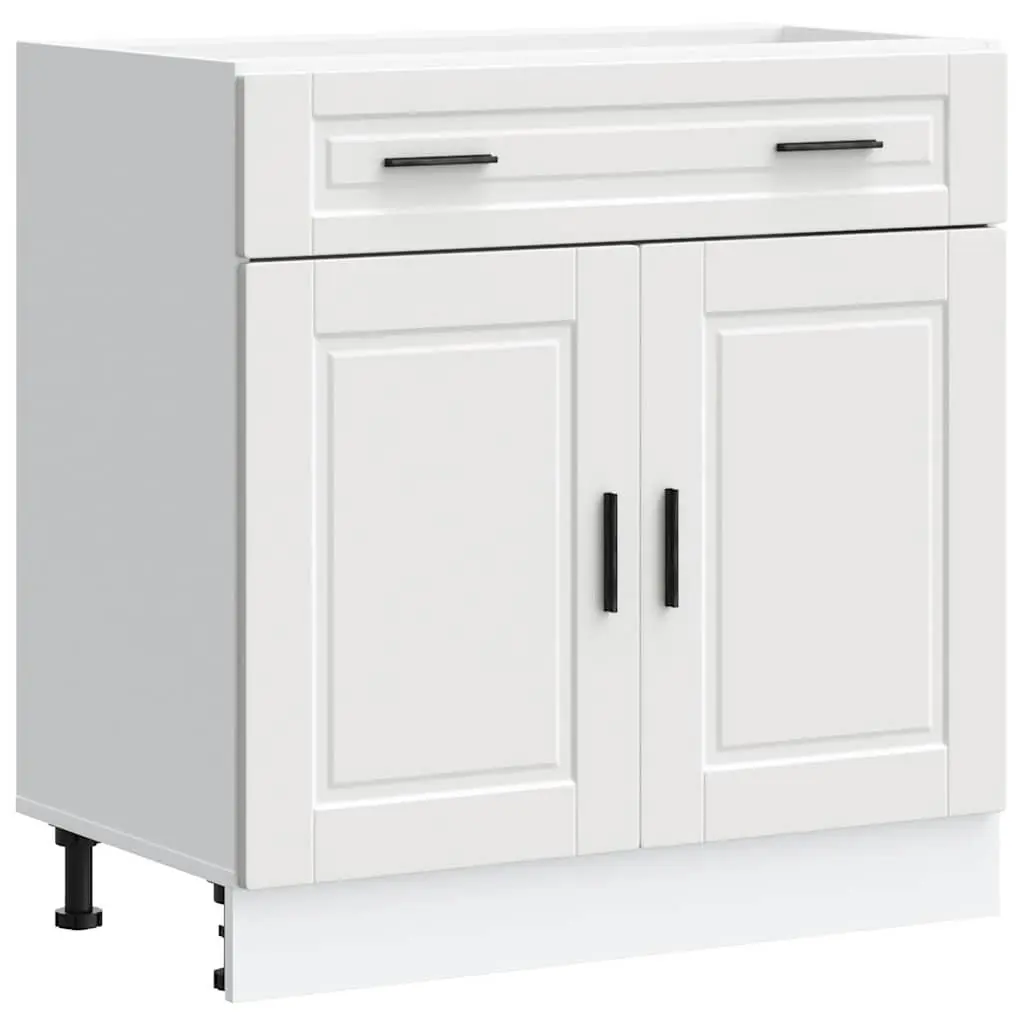 White Engineered Wood Cabinet Storage Cupboard Kitchen Base Furniture