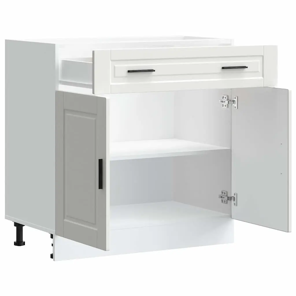 White Engineered Wood Cabinet Storage Cupboard Kitchen Base Furniture