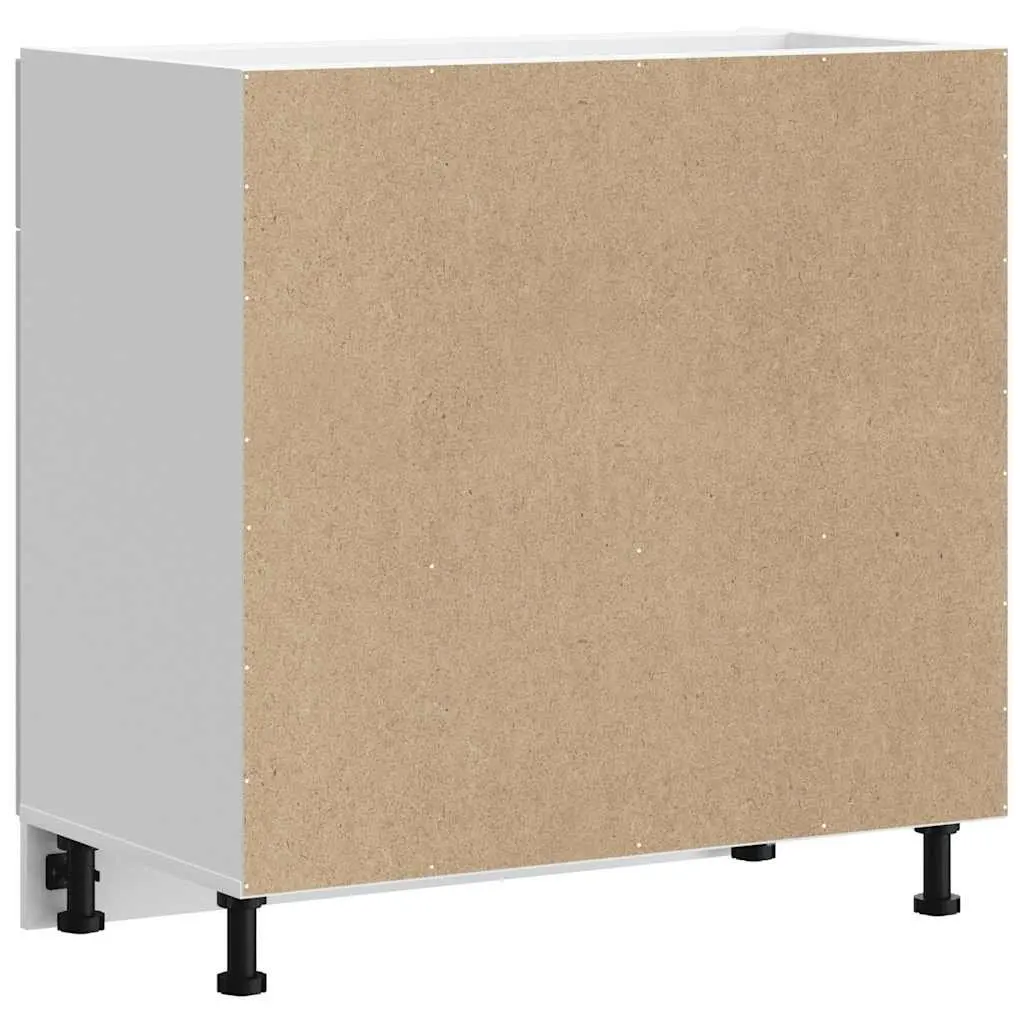 White High Gloss Engineered Wood Base Cabinet