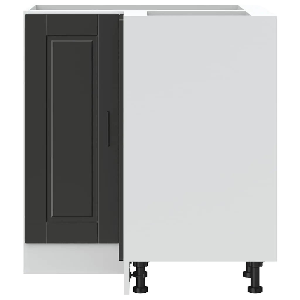 Black Corner Base Cabinet for Kitchen Storage