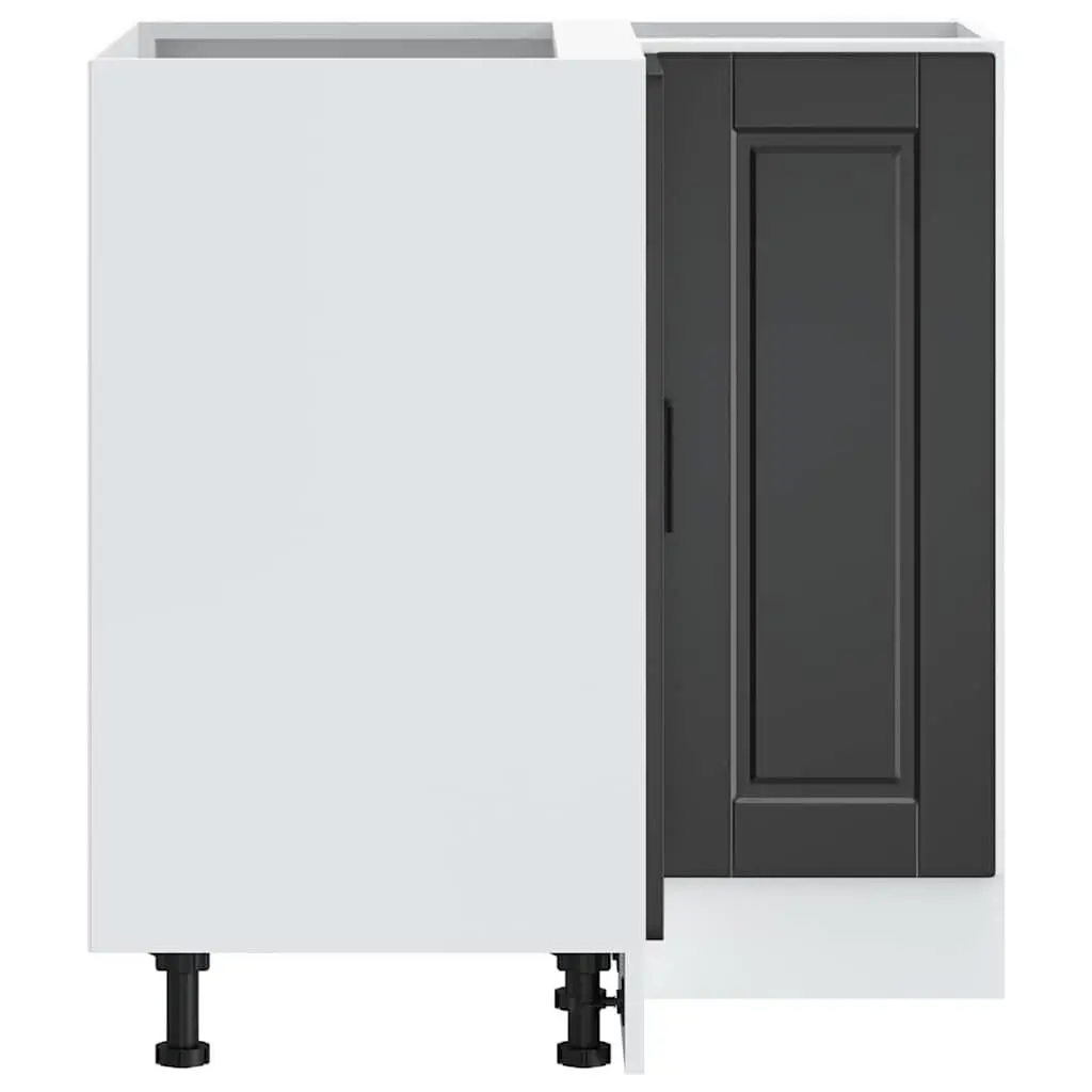 Black Corner Base Cabinet for Kitchen Storage