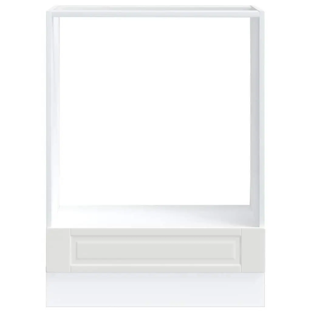 White Oven Cabinet Made of Engineered Wood