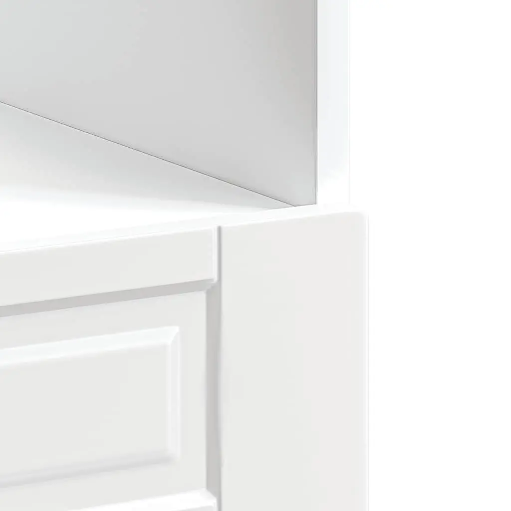 High Gloss White Engineered Wood Oven Cabinet