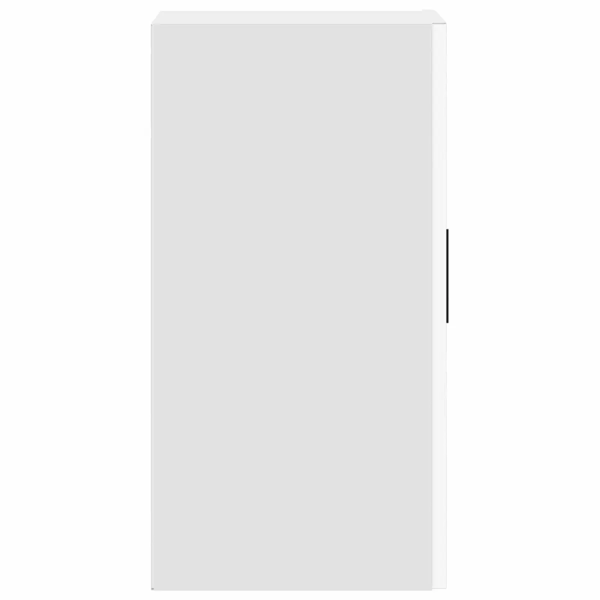 Wall Mounted Cabinet Kitchen Storage Organizer White Engineered Wood