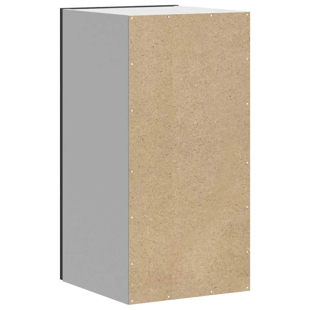 Black Engineered Wood Wall Cabinet