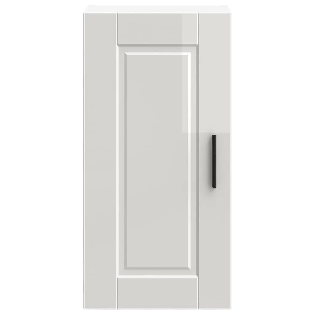 Kitchen Cabinet Wall-Mounted Storage Cupboard White High Gloss Engineered Wood