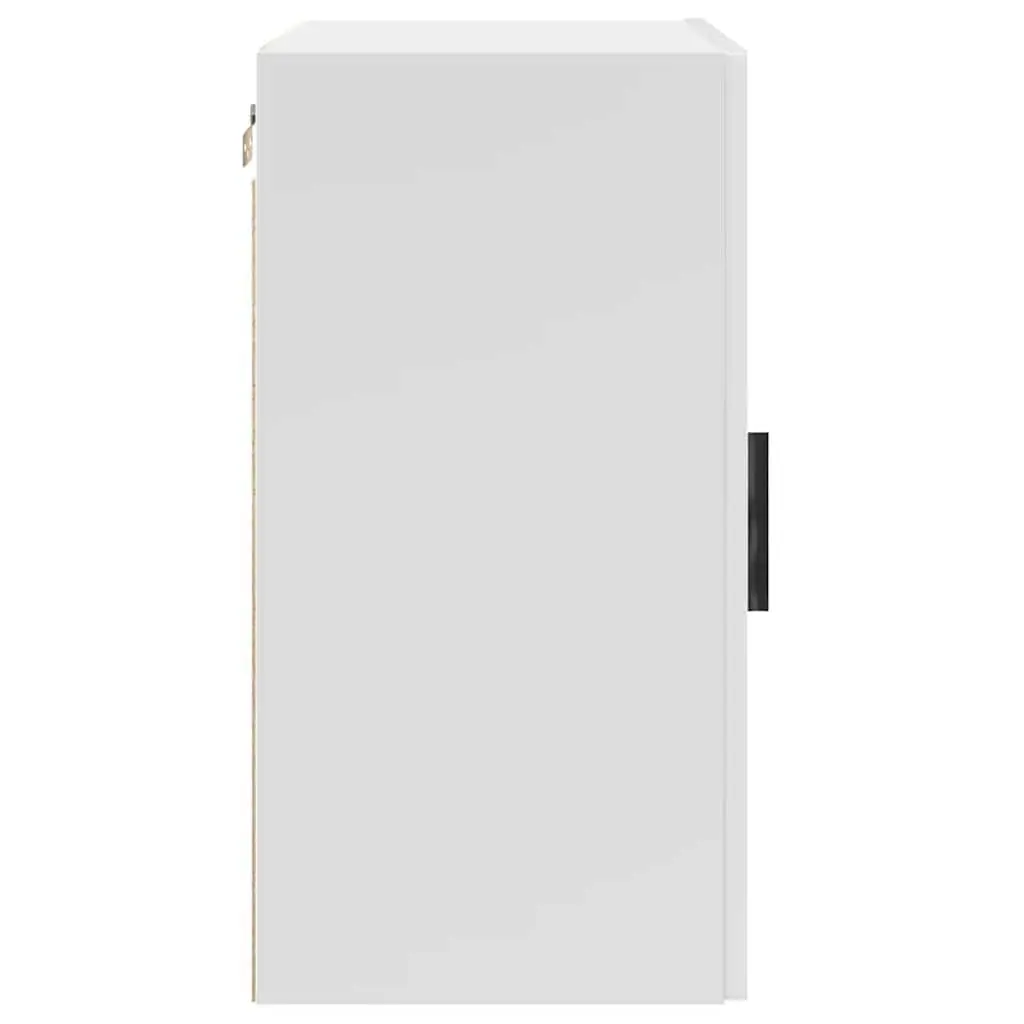 Kitchen Wall Cabinet White Engineered Wood Storage Cupboard Mounted Organiser