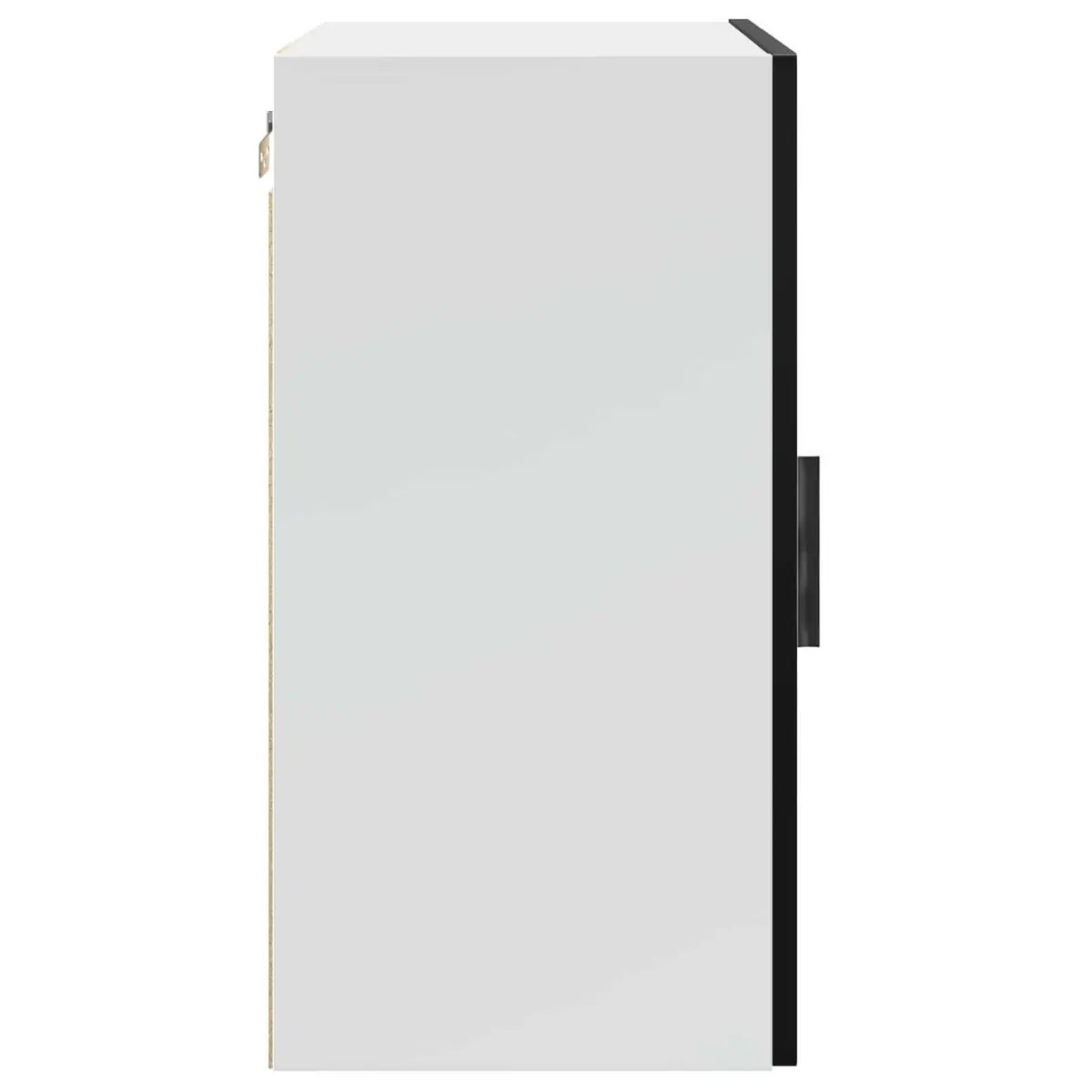 Wall Mounted Kitchen Cabinet Storage Cupboard with Door Engineered Wood White