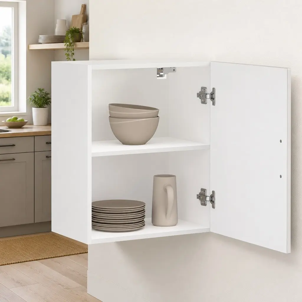 Grey Kitchen Wall Cabinet for Organization
