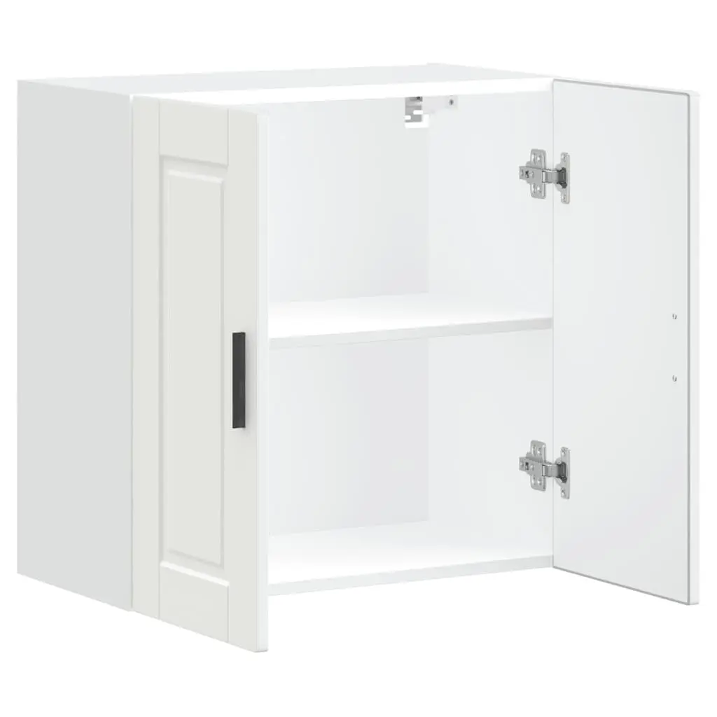 Kitchen Cabinet Storage Organiser Wall-Mounted White Engineered Wood