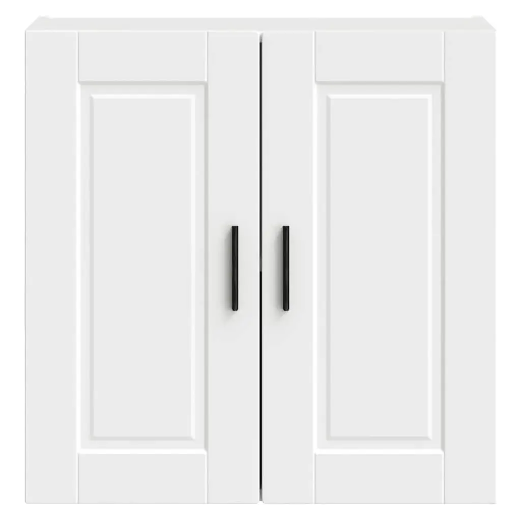 Kitchen Cabinet Storage Organiser Wall-Mounted White Engineered Wood