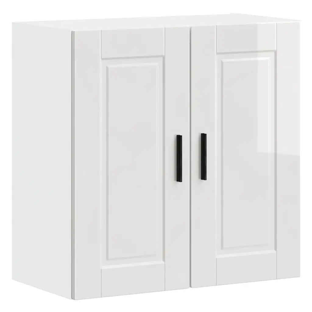 Kitchen Wall Cabinet Storage Cupboard White High Gloss Engineered Wood