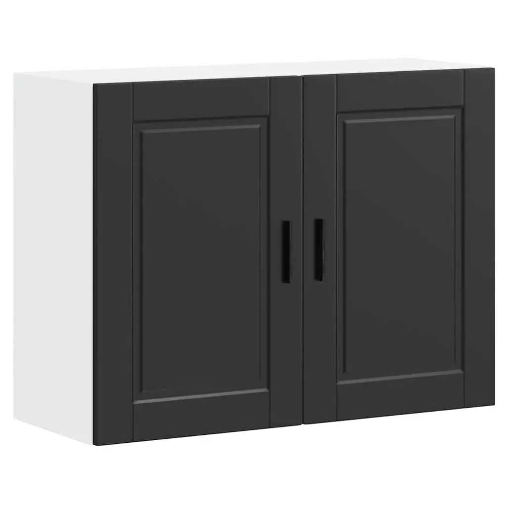 Kitchen Wall Cabinet with Black Finish