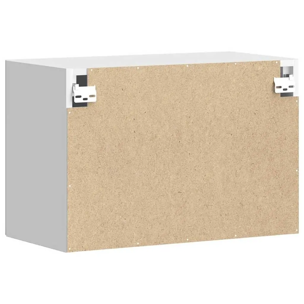 Kitchen Wall Cabinet Storage Organizer Wall-Mounted Engineered Wood White