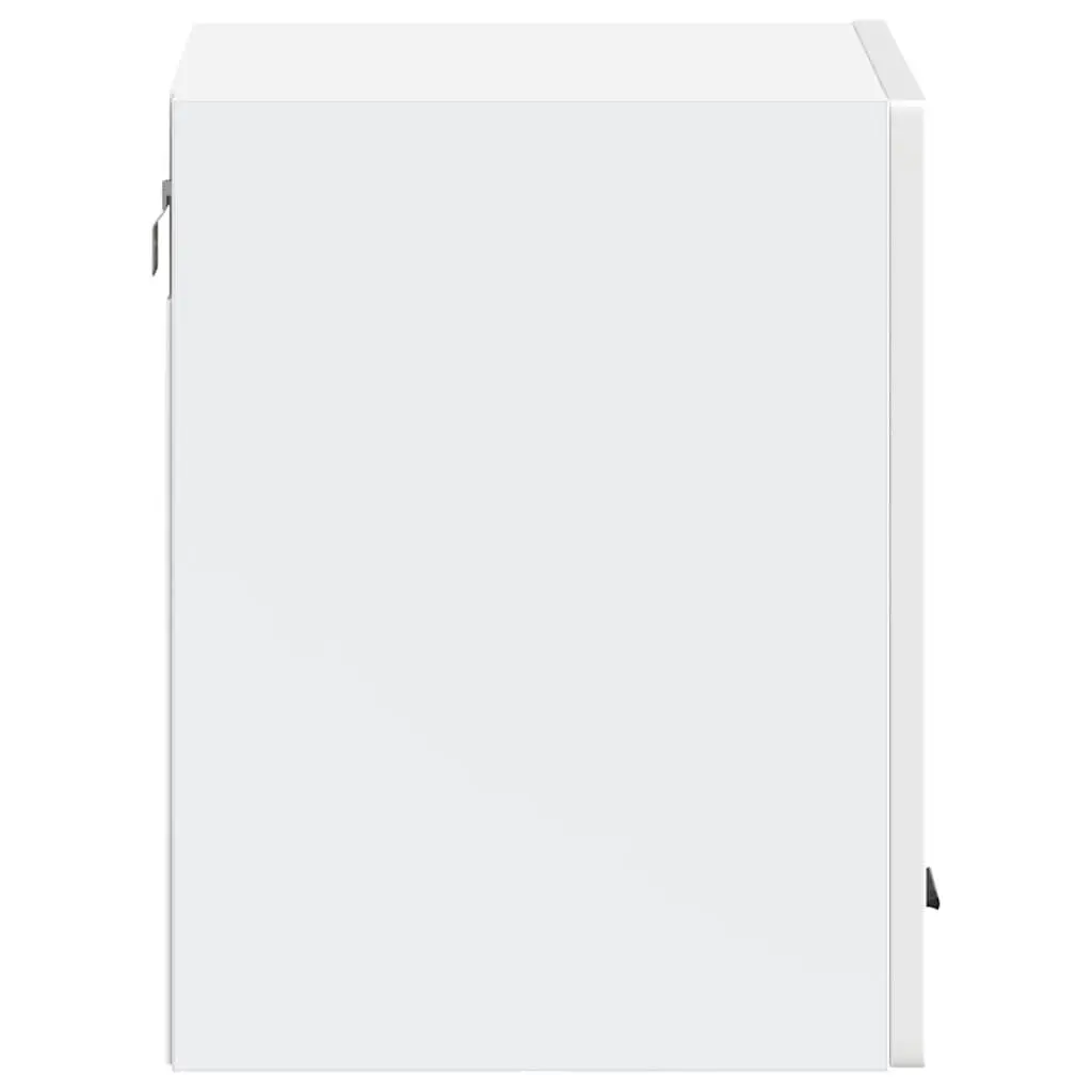 Kitchen Wall Cabinet Storage Organizer Wall-Mounted Engineered Wood White