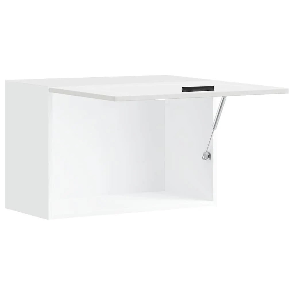 Kitchen Wall Cabinet Storage Organizer Wall-Mounted Engineered Wood White
